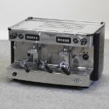 A modern stainless steel coffee machine, L'Anna by Iberital,