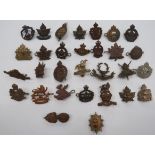 Good Selection of Canadian Collar Badges