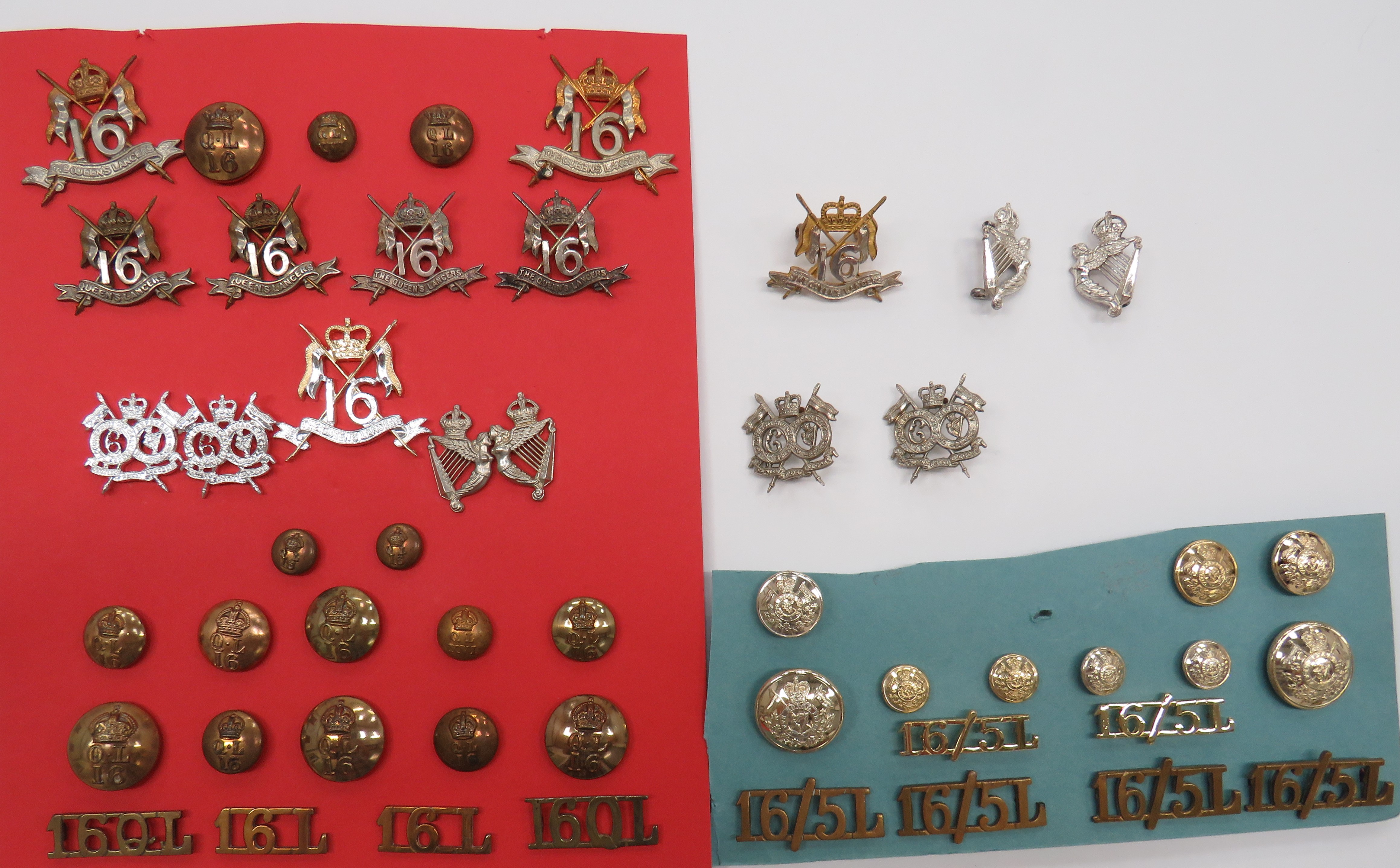 Selection of 16 Lancers / 16/5 Lancer Badges