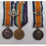 WW1 Yorkshire Reg Medal Pair