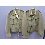 Two 1937 Pattern Battle Dress Jackets