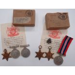 Two WW2 Medal Groups