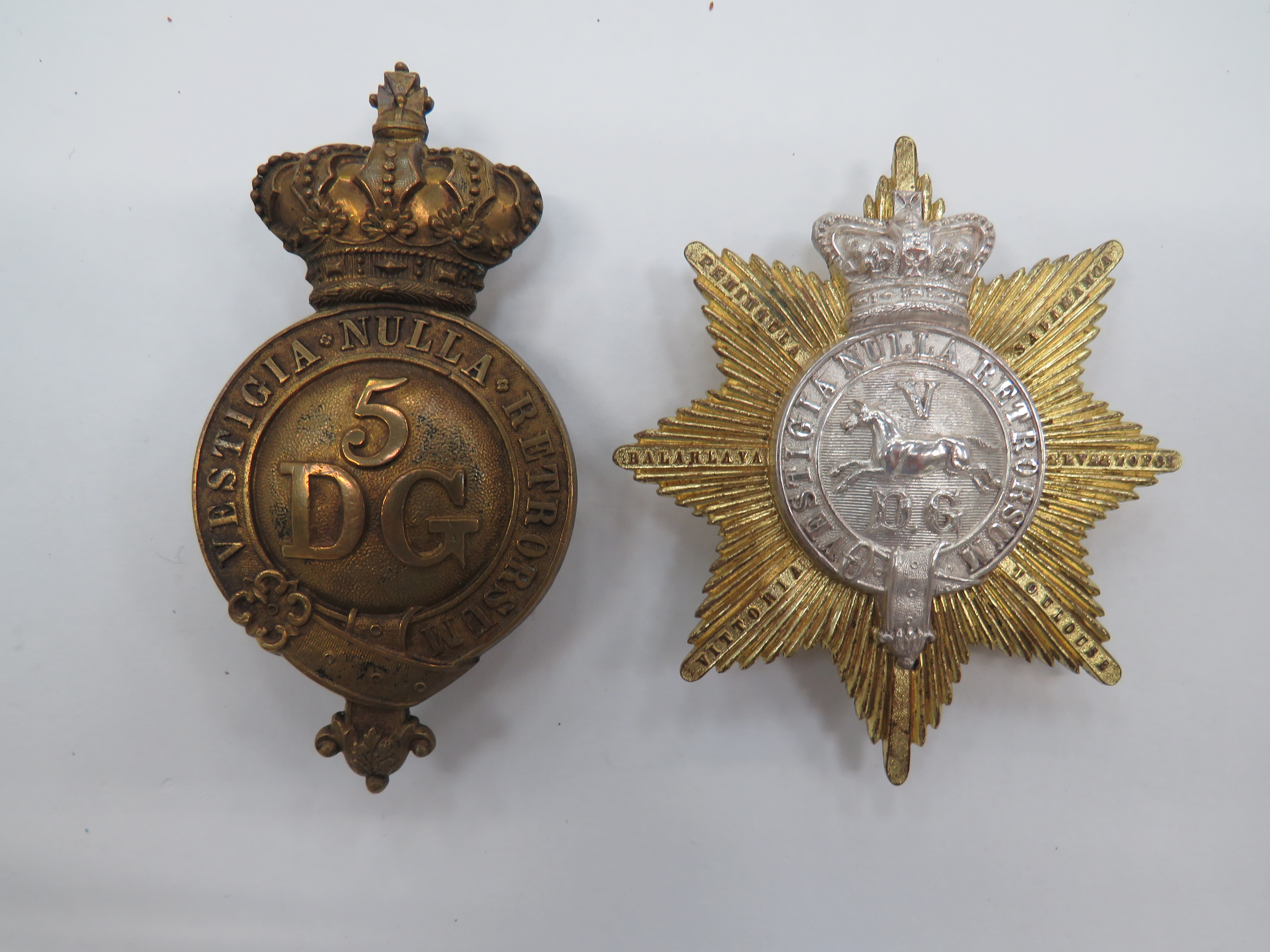 Victorian 5th Dragoon Guards Pouch Badge - Image 2 of 2