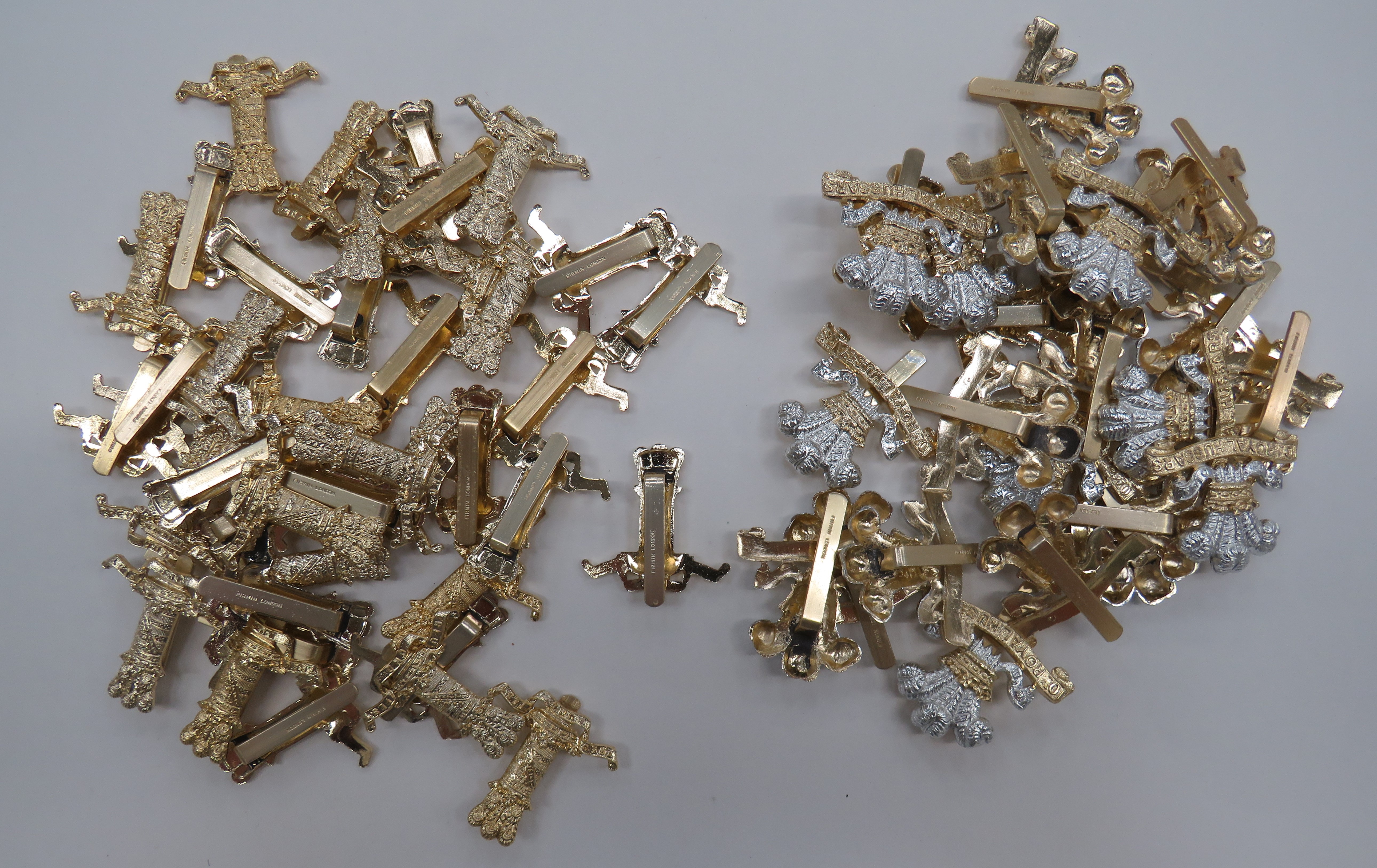 Quantity of Anodised Cavalry Cap Badges