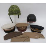 Quantity of American Hats and Helmets