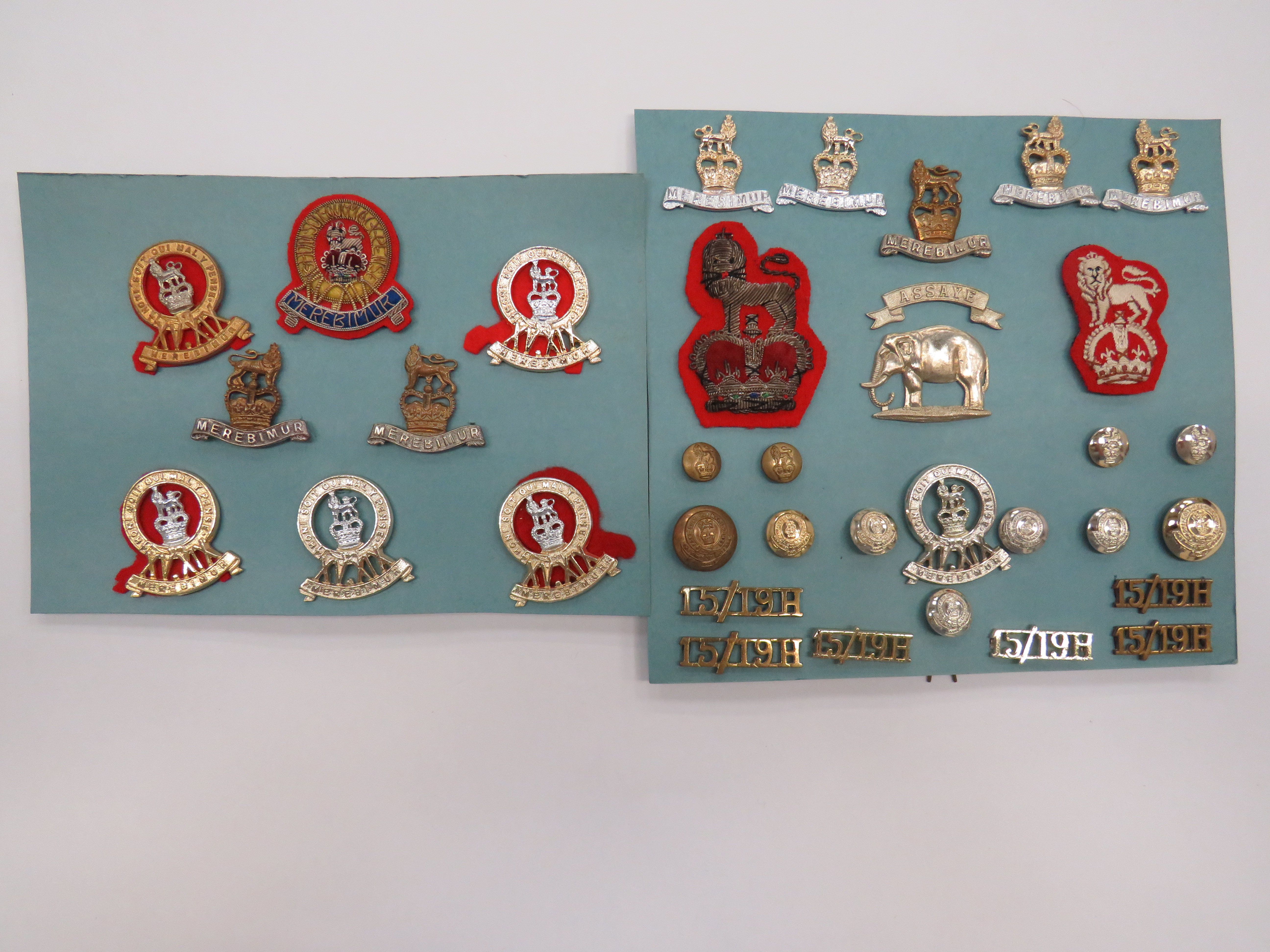 Selection of 15/19 Hussars Badges