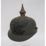 Imperial Prussian Ersatz Steel Pickelhaube