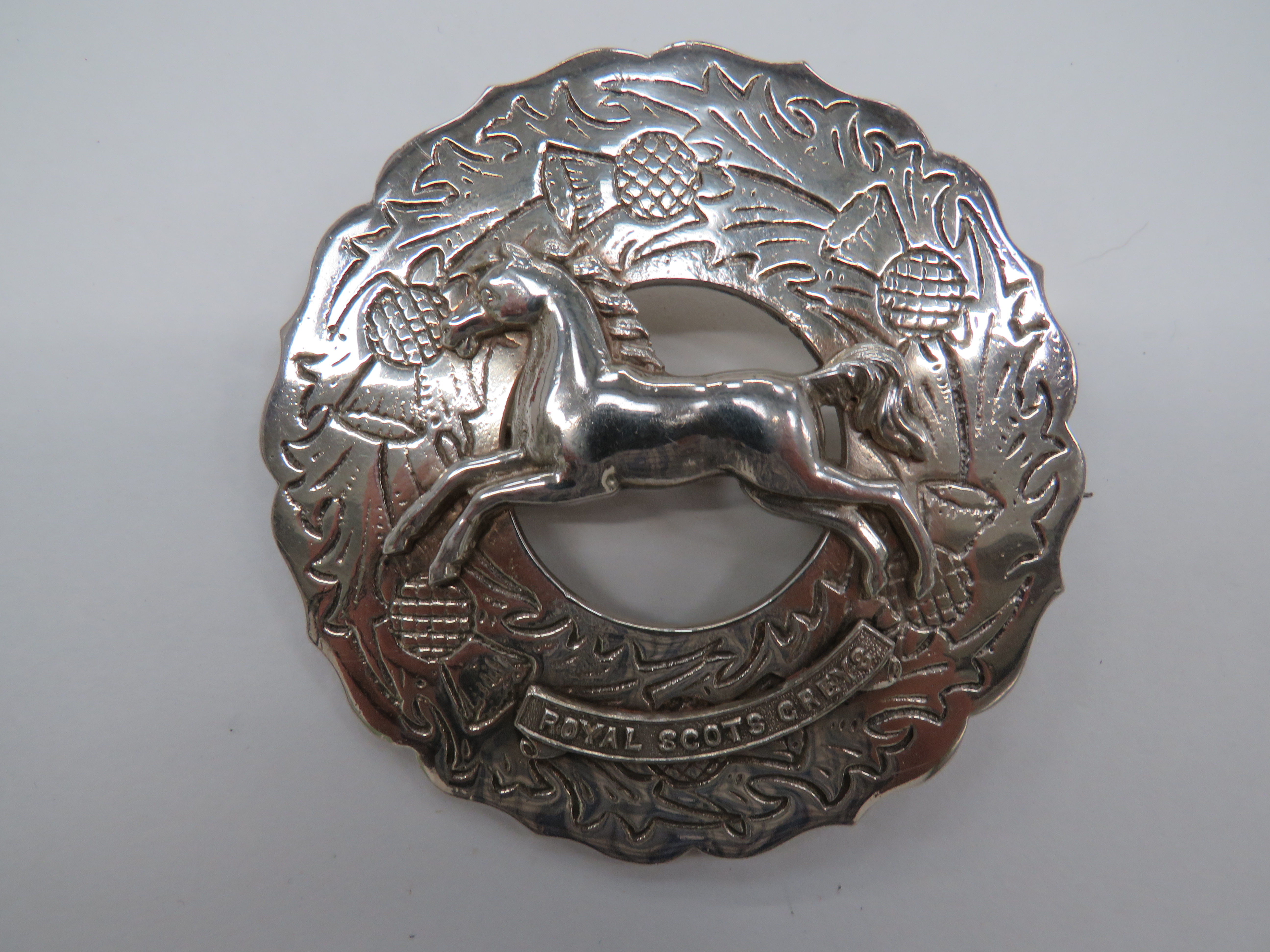 Royal Scots Greys Plaid Brooch - Image 2 of 2