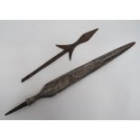 Two 19th Century Native Spear Heads