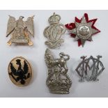 Six Various Cavalry Arm Badges