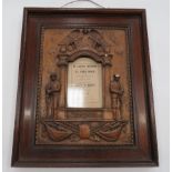 WW1 Framed Memorial Panel