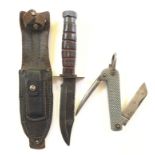 Post WW2 US Aircrew Style Survival Knife.