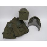 1980's British Army Riot Helmet and Flak Jacket