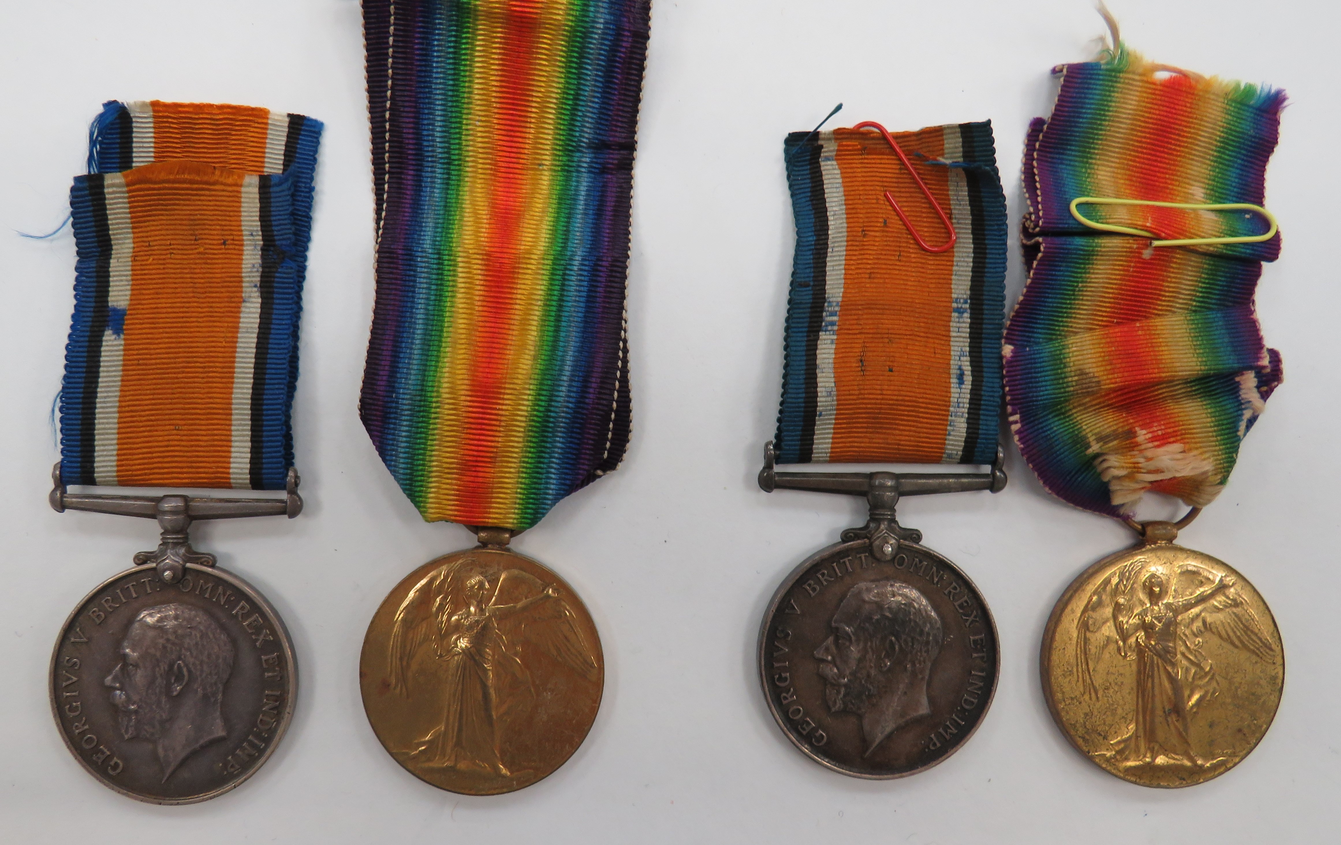 Two Coldstream Guards WW1 Medal Pairs