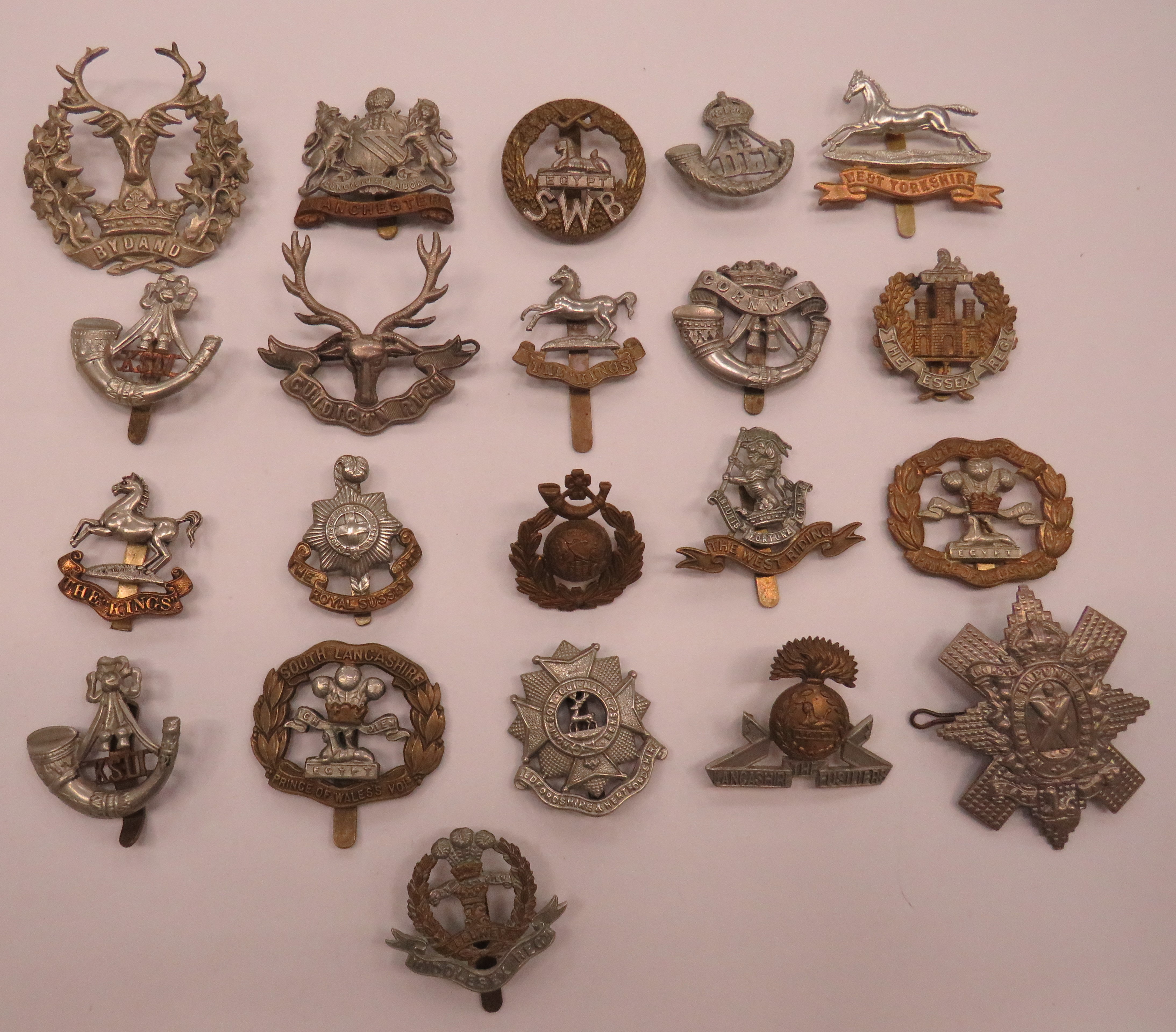 Selection of Infantry Cap Badges