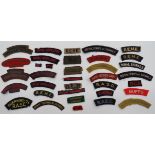 Selection of Cloth Shoulder Titles