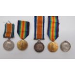 Two Essex Regiment WW1 Medal Pairs