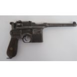 Deactivated Chinese Contract C96 Mauser Small Ring Hammer Auto Pistol