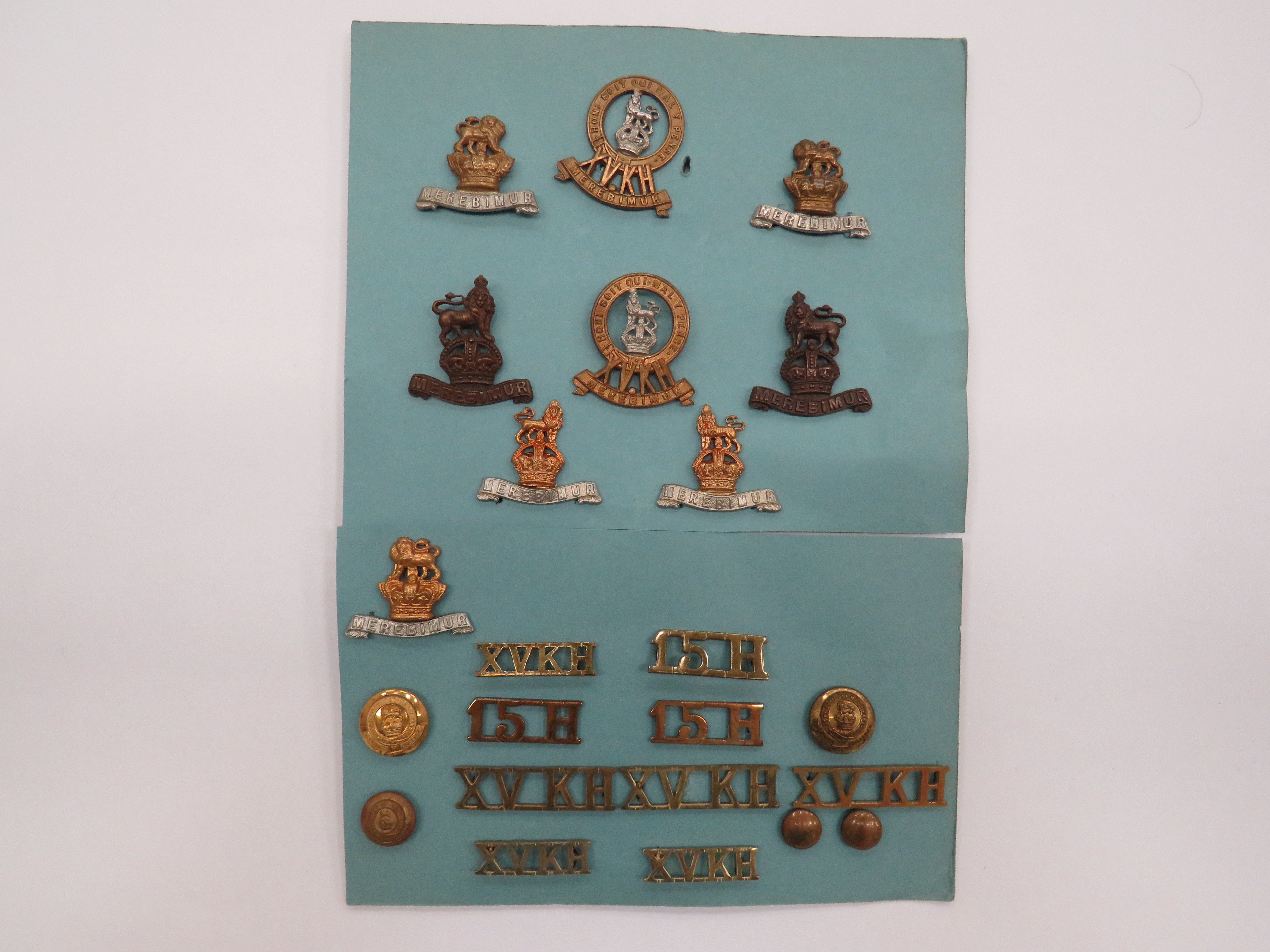 Selection of 15th Kings Hussars Badges