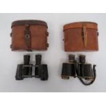 Two Pairs of WW1 Pattern Military Binoculars