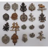 Selection of Infantry Cap Badges Including London Reg