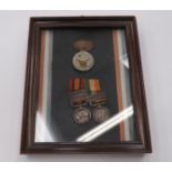 Period Miniature Queens & Kings South Africa Medals