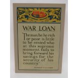WW1 'War Loan' Parliamentary Poster No 17