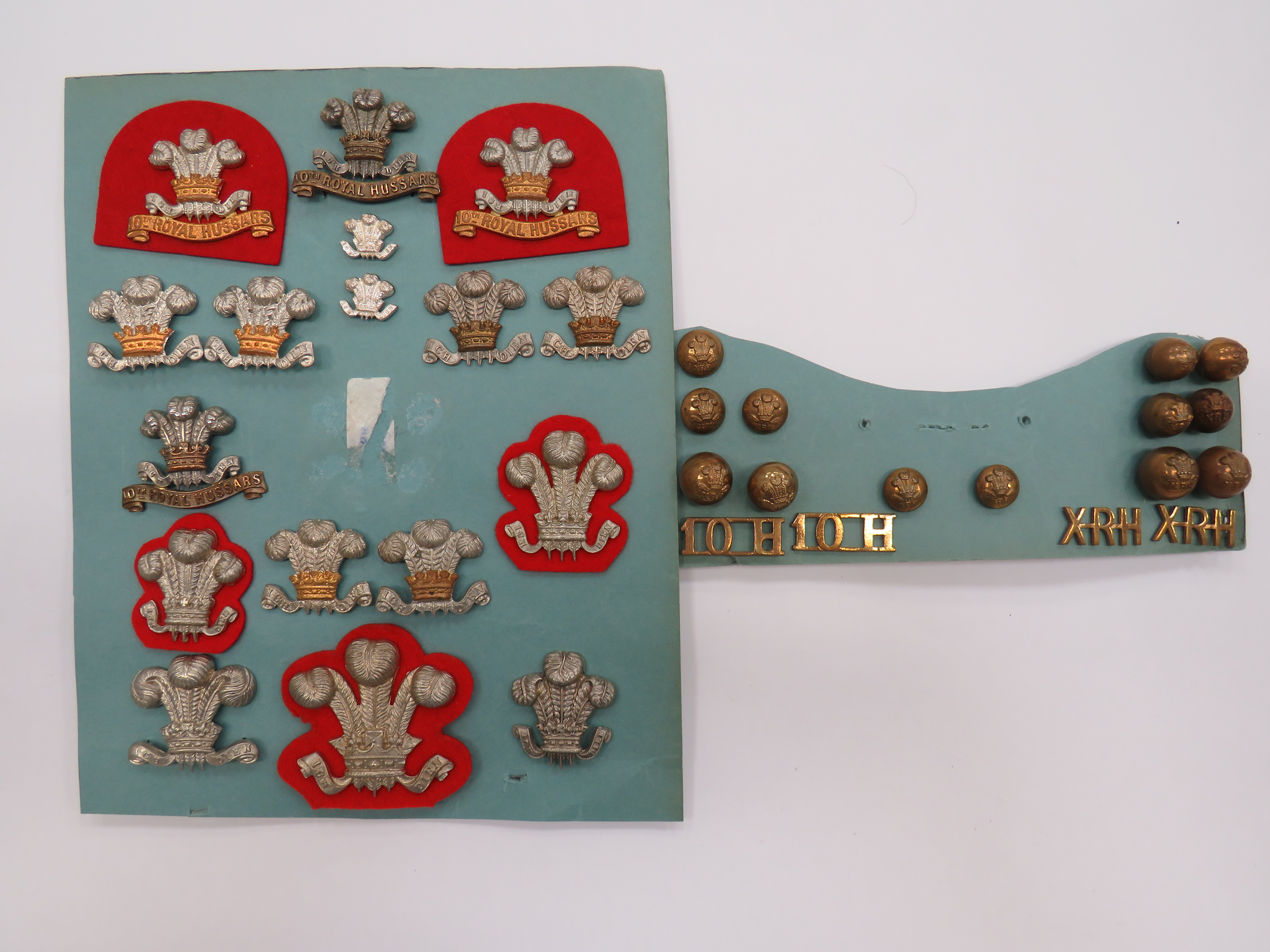 Selection of 10th Royal Hussars Badges