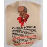 WW1 French 'Cardinal Mercier' Poster