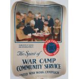 WW1 'War Camp Community Service' American Poster
