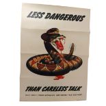 WW2 'Careless Talk' American Poster