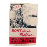 WW2 'Don't Do It Mother' Home Front Poster
