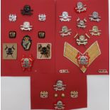 Selection of Queens Royal Lancers Badges