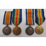 Two London Regiment WW1 Medal Pairs