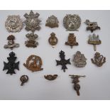 Selection of Infantry Cap Badges Including Territorial