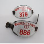 Two Market Porter Arm Badges