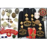 Selection of Medical Metal and Cloth Badges.