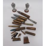 Small Selection of Military Bullets, Cannon Shells, etc.