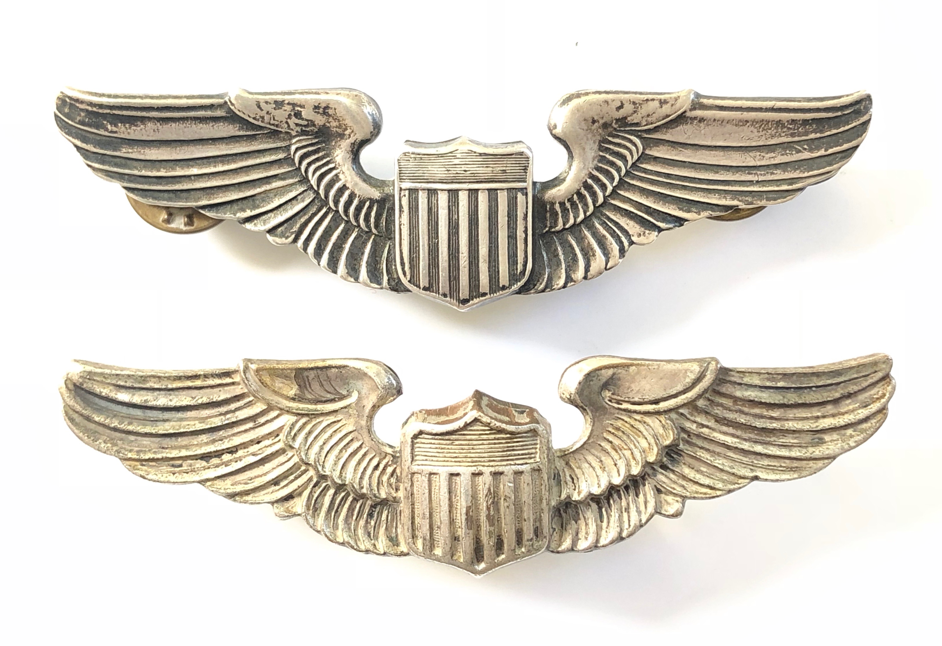 US Air Force Pilot Wing, with Clutch Pin Fittings.