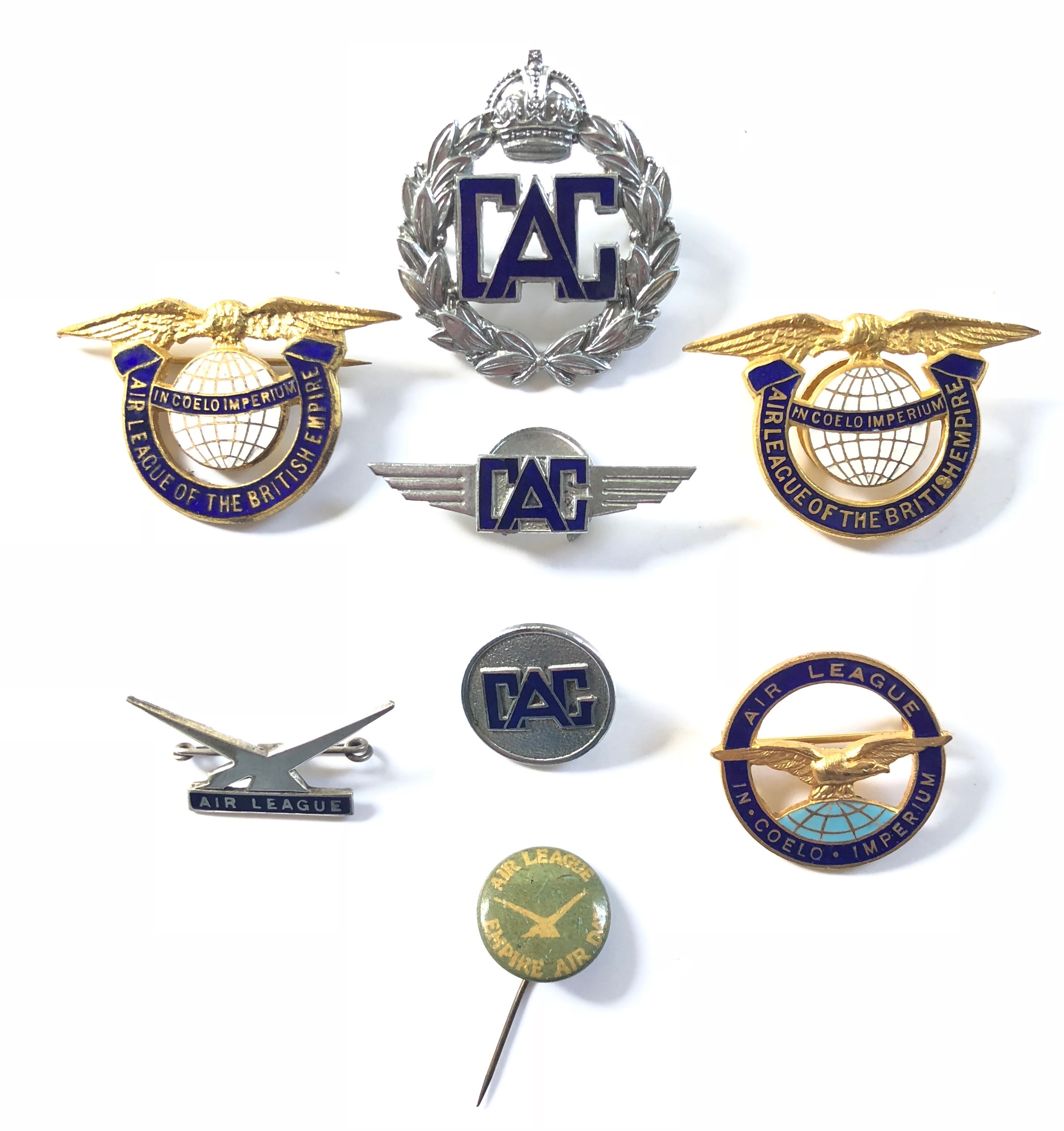 Civil Air Guard Badges & Air League Badges.