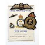 Selection of RAF Badges Including No.1 Parachute School.