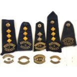 British Red Cross Brass County Shoulder Titles & Straps.