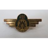 WW2 South African Women's Auxiliary Air Force rare 1st type wing / badge