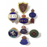 WW2 Selection of WW2 Home Guard Lapel Badges.
