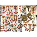 Collection of British Red Cross Proficiency Medals and Badges.