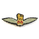 WW2 1st Glider pilot cloth embroidered Wing / Army Flying Badge