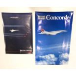 British Airways Original Official Promotion Concorde Posters.
