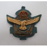 South African Air Force rare pre 1953 staff Officer's cap badge.