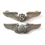 US Air Force Silver Pilot & Aircrew Wings.