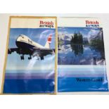 British Airways Original Official Promotion Posters Circa 1980' 1990's